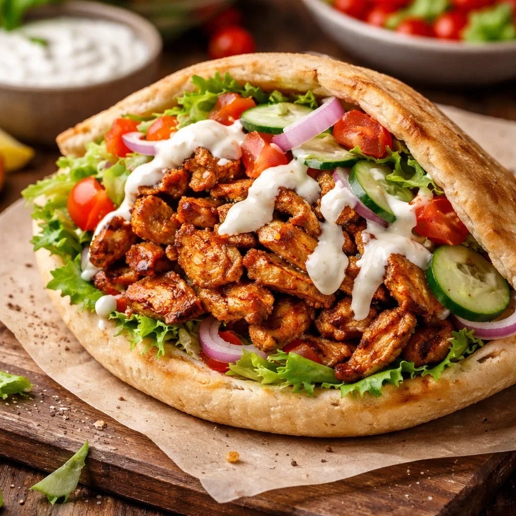 Shawarma Plate Parotta