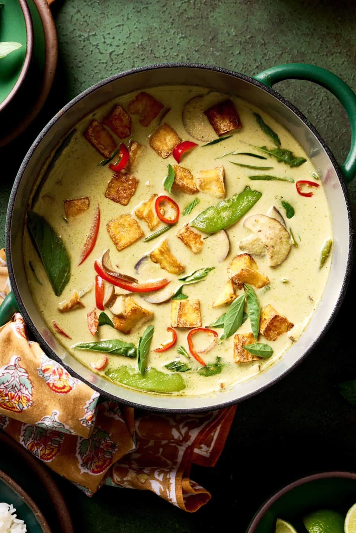 Green Paneer Thai Curry