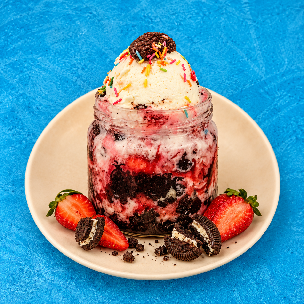 Fruit Sundae Mini Waffle Sundae