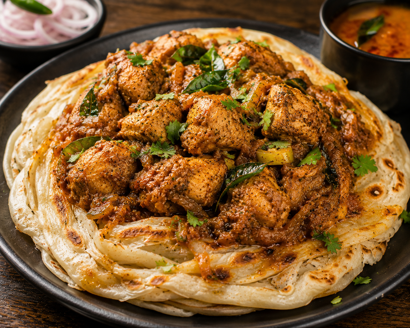 Ceylon Chicken Parotta