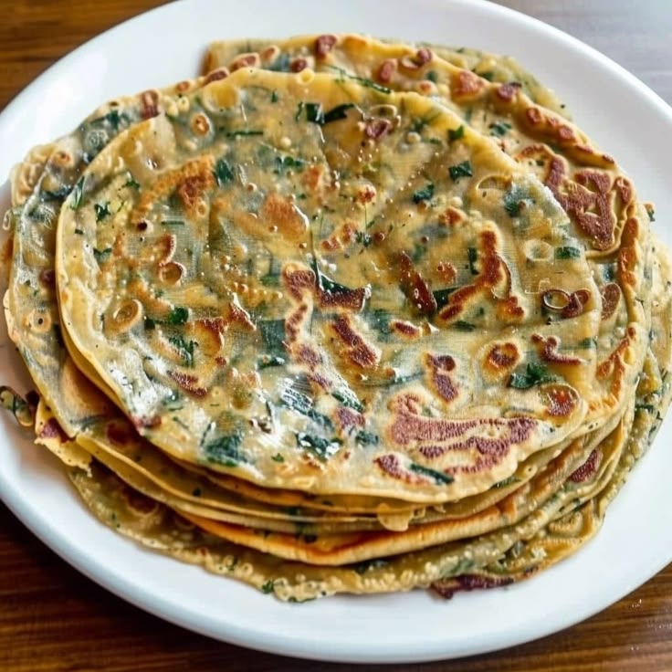 Methi Paratha with Amul butter, Fresh curd, Sweet & Sour Chutney and Mint Chutney/ Garlic Chutney