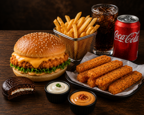 American Cheese chicken Meal Box