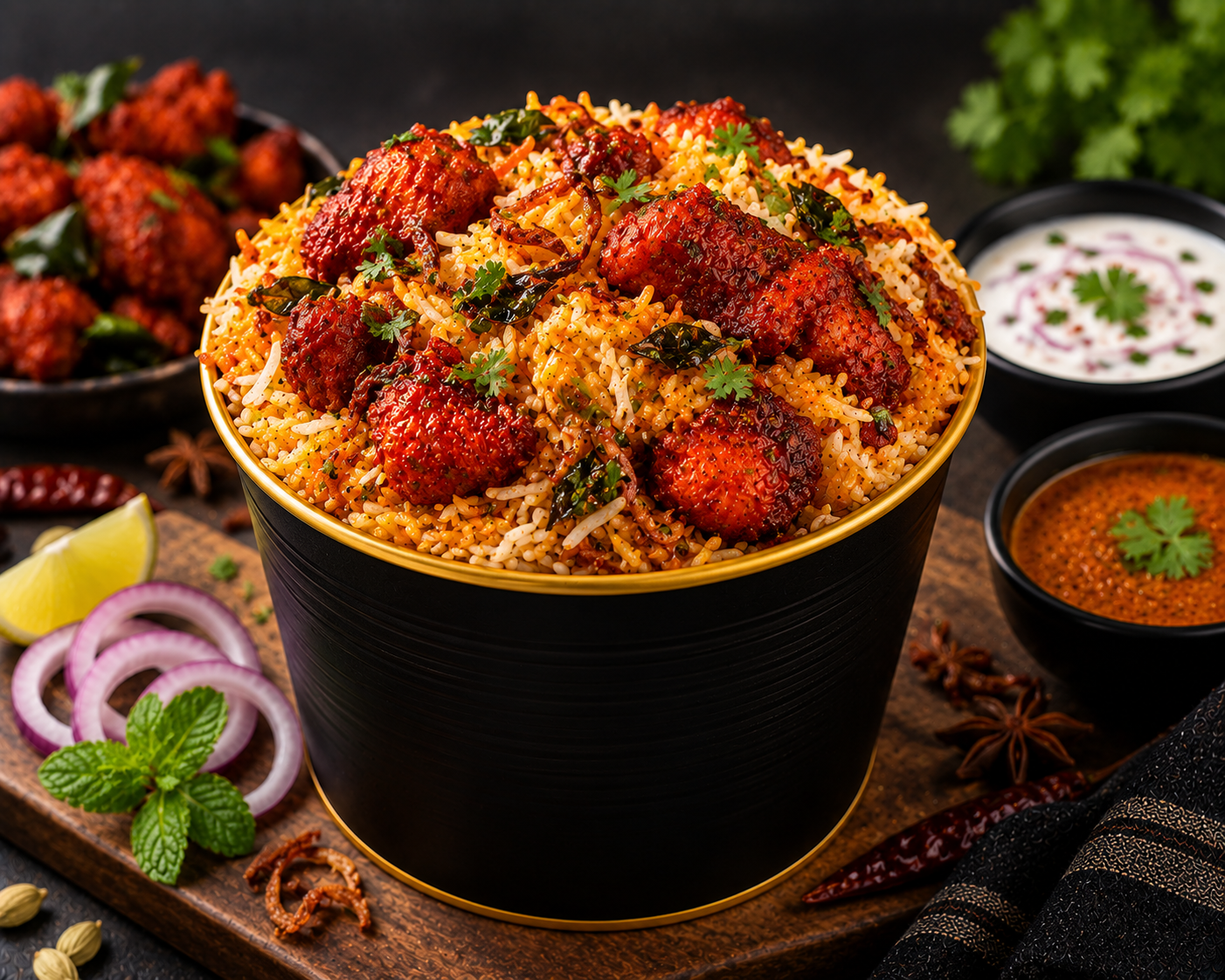 Chicken 65 Biryani Mini Bucket