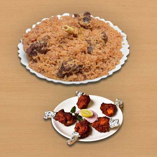 Chicken Biriyani + Lollipop