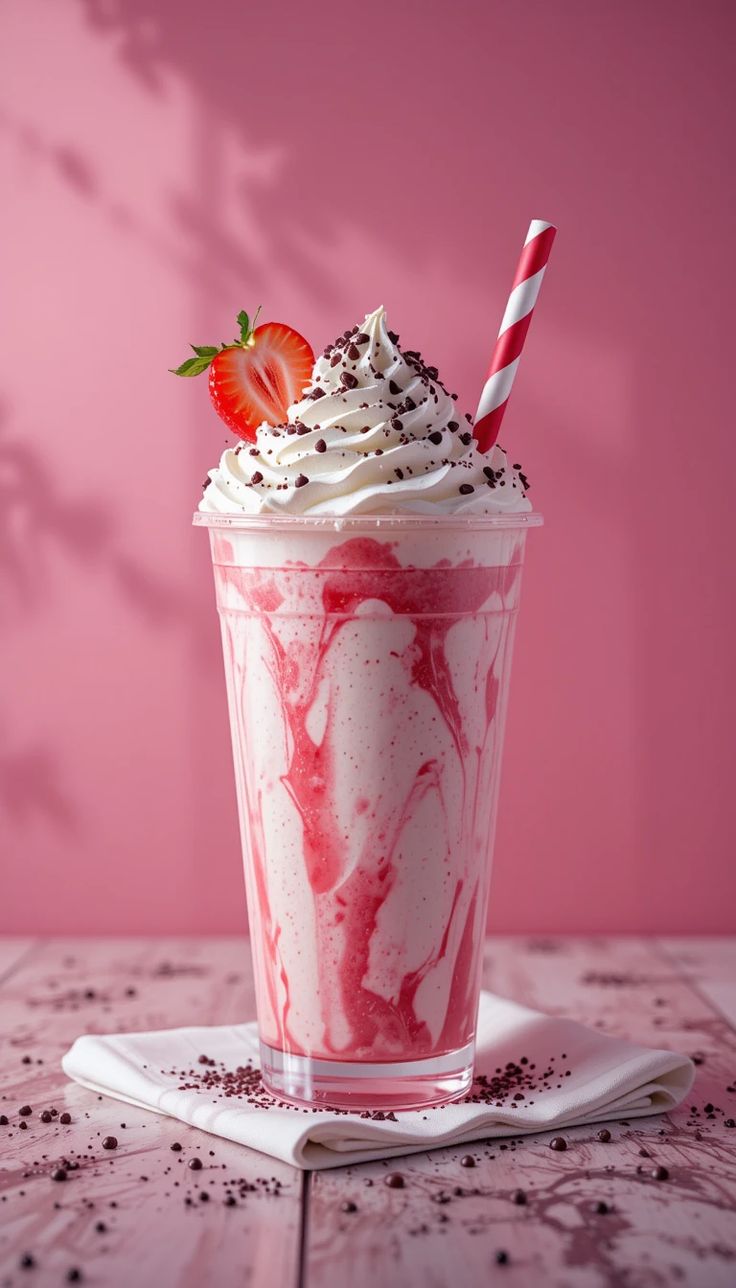 Strawberry Milkshake (With Icecream)