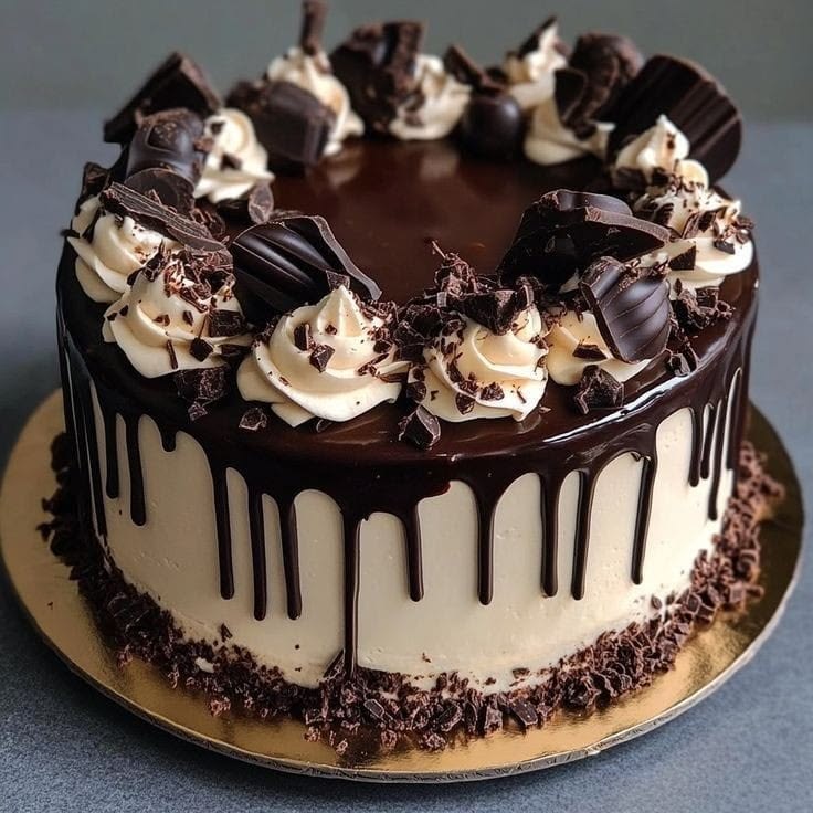 Belgian Chocolate Eggless Icecream Cake