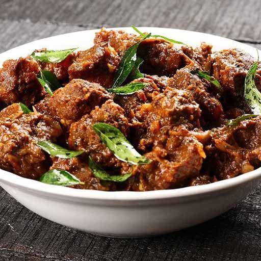 Coconut-Flavour Mutton Pepper Fry