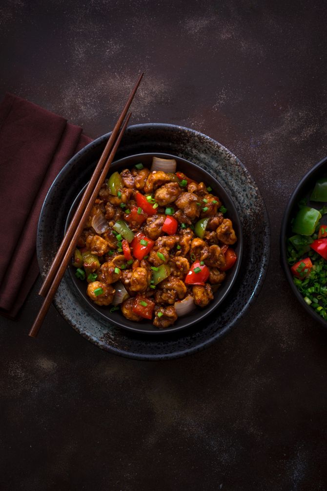 Mushroom Manchurian Dry