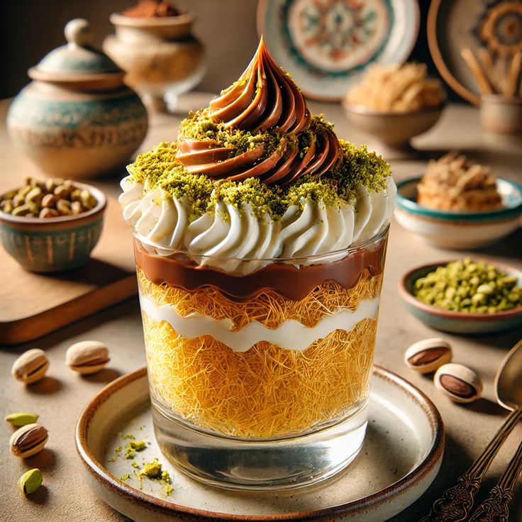 Nutella'it Kunafa Chocolate Cup