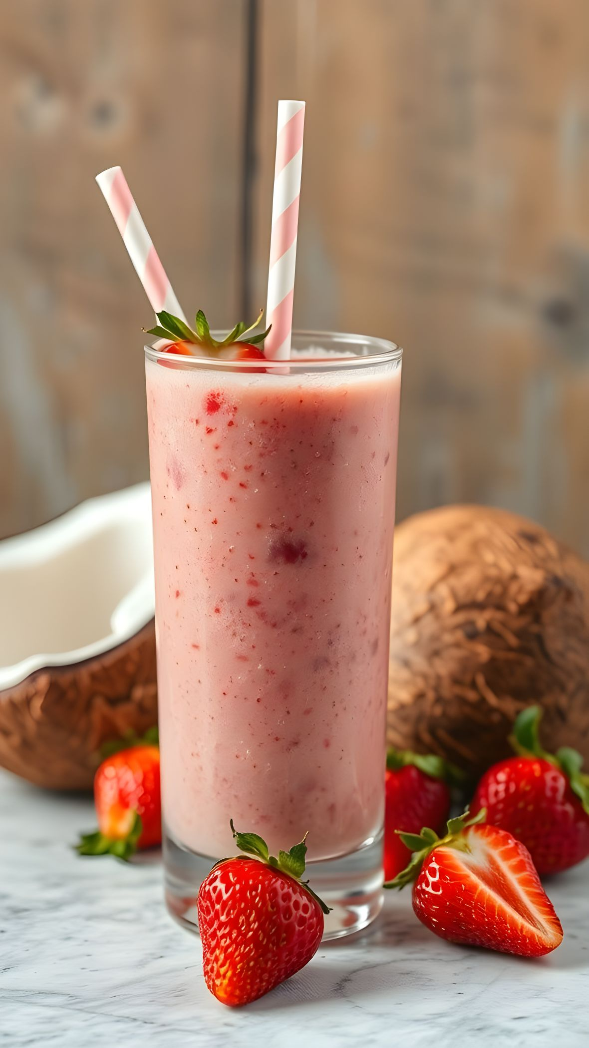 Strawberry Tender Coconut Juice