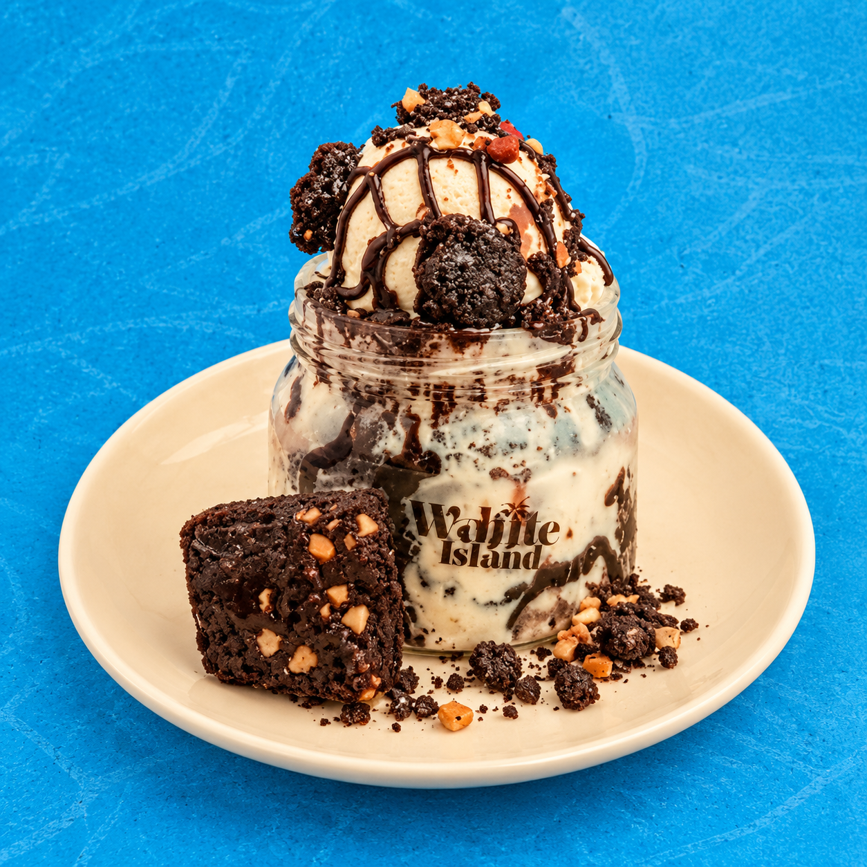 Brownie Sundae Mini Waffle Sundae