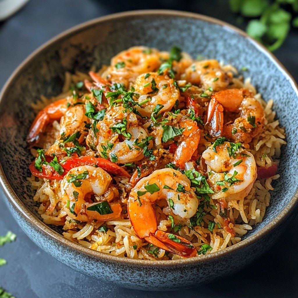 Schezwan Prawn Fried Rice