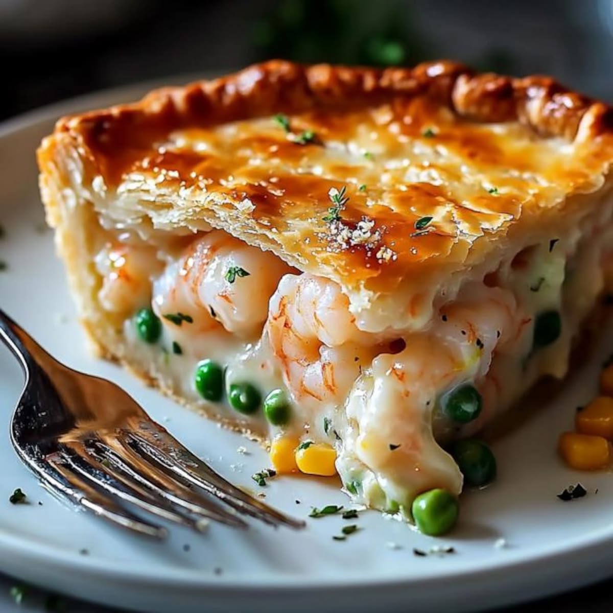 Cheesy Prawn Pi