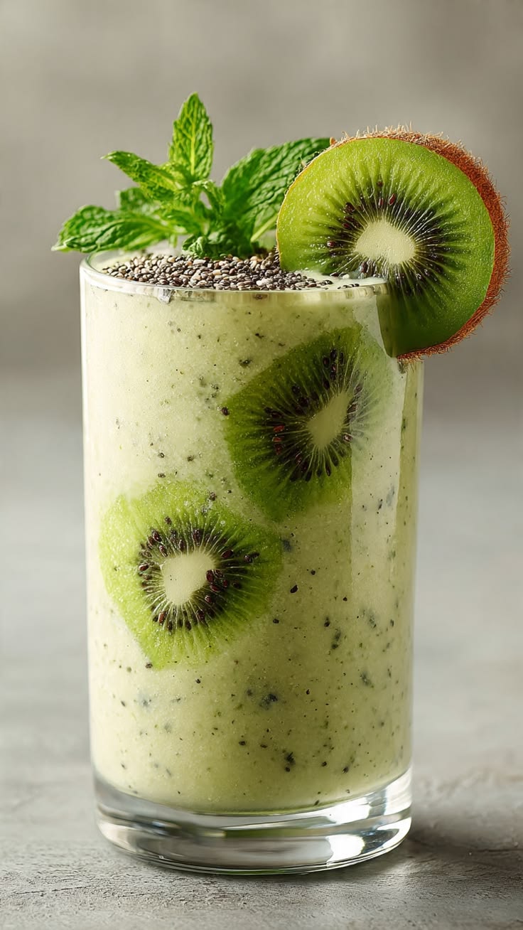 Kiwi Milkshake (Without Icecream)