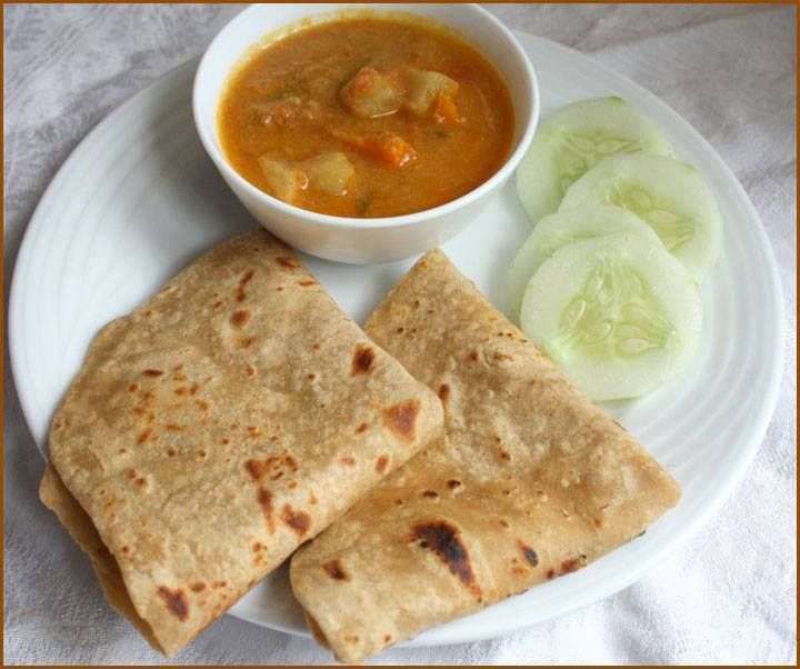Chappati With Veg Gravy Combo