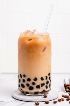 Cold Coffee With Boba