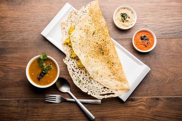 Ghee Rava Masala Dosa