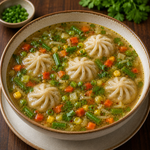 Veg Momo Soup