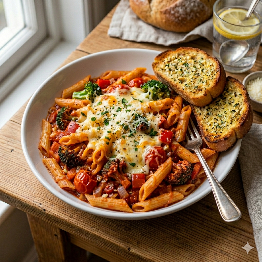 Cheesy Tomato Pasta