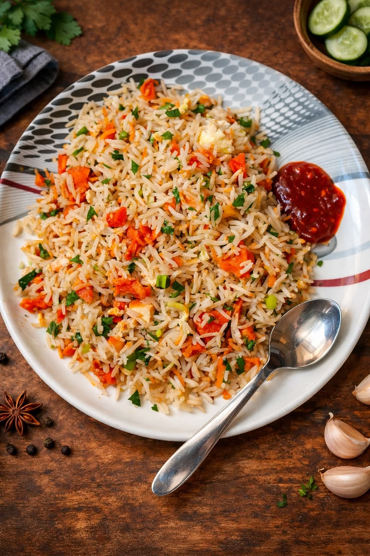 Malaysian Veg Fried Rice
