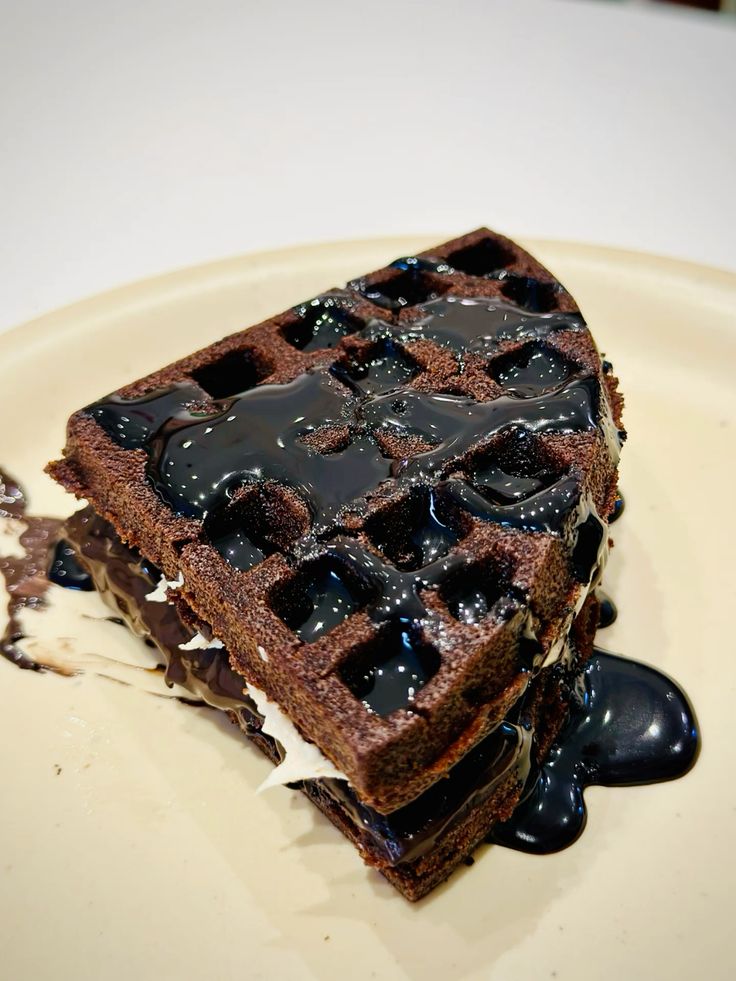 Dark Chocolate Waffles