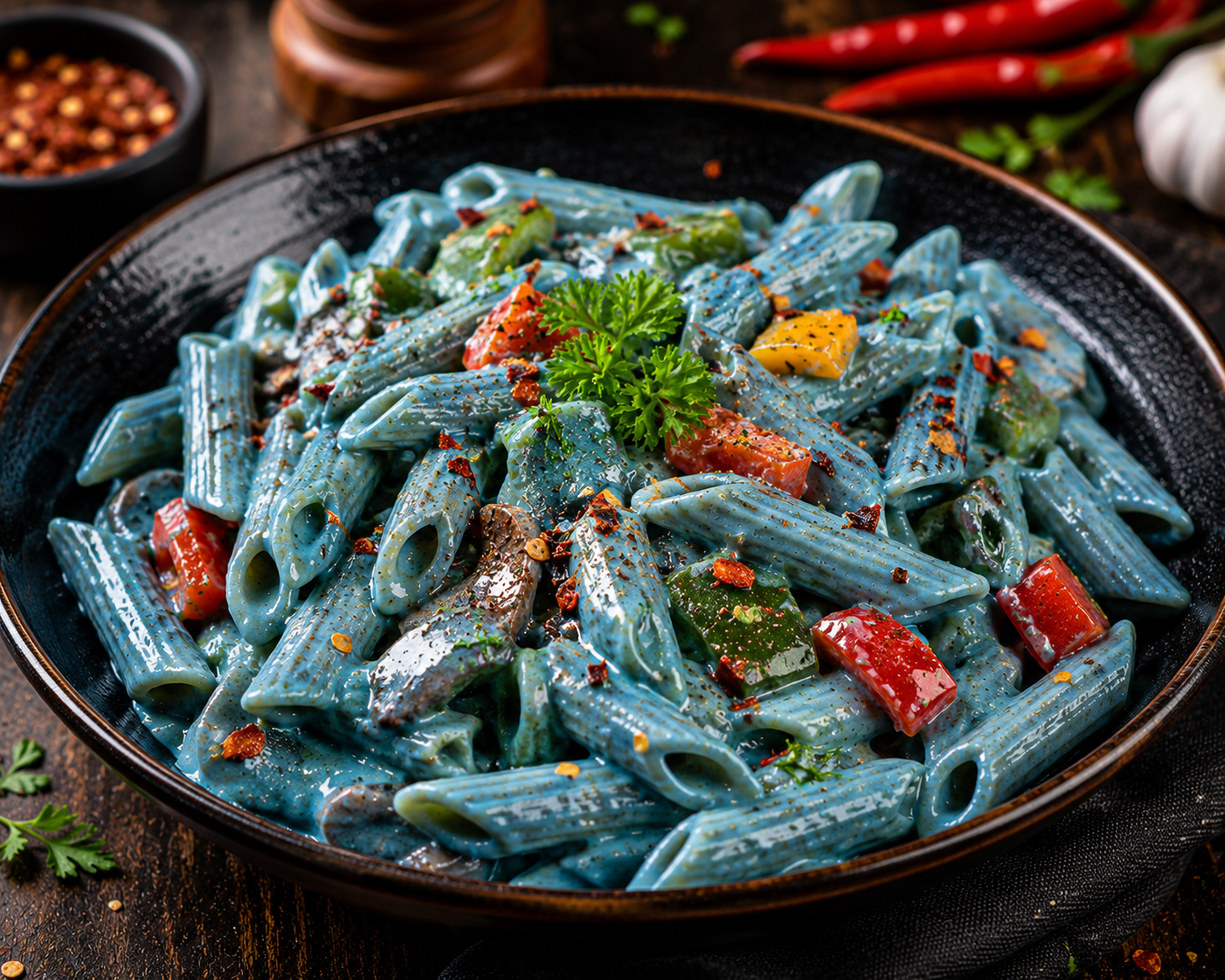 Blue Pasta ( Spicy)