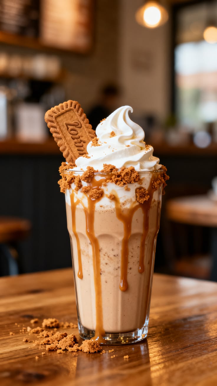 Lotus Biscoff Shake (With Icecream)