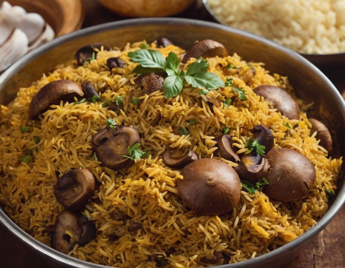 Mushroom Biryani