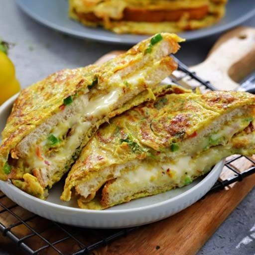 Cheese Bread Omelette