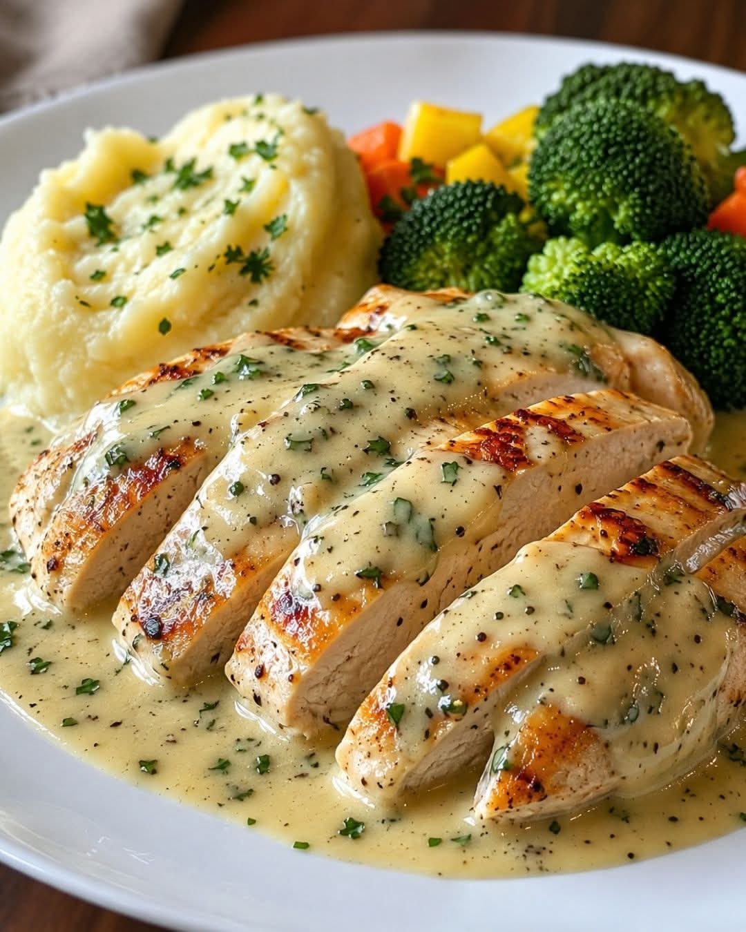 Chicken Steak With Onion Sauce