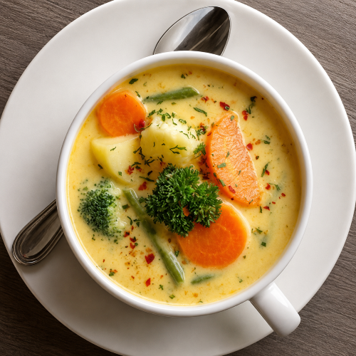 Cream& Veg Soup