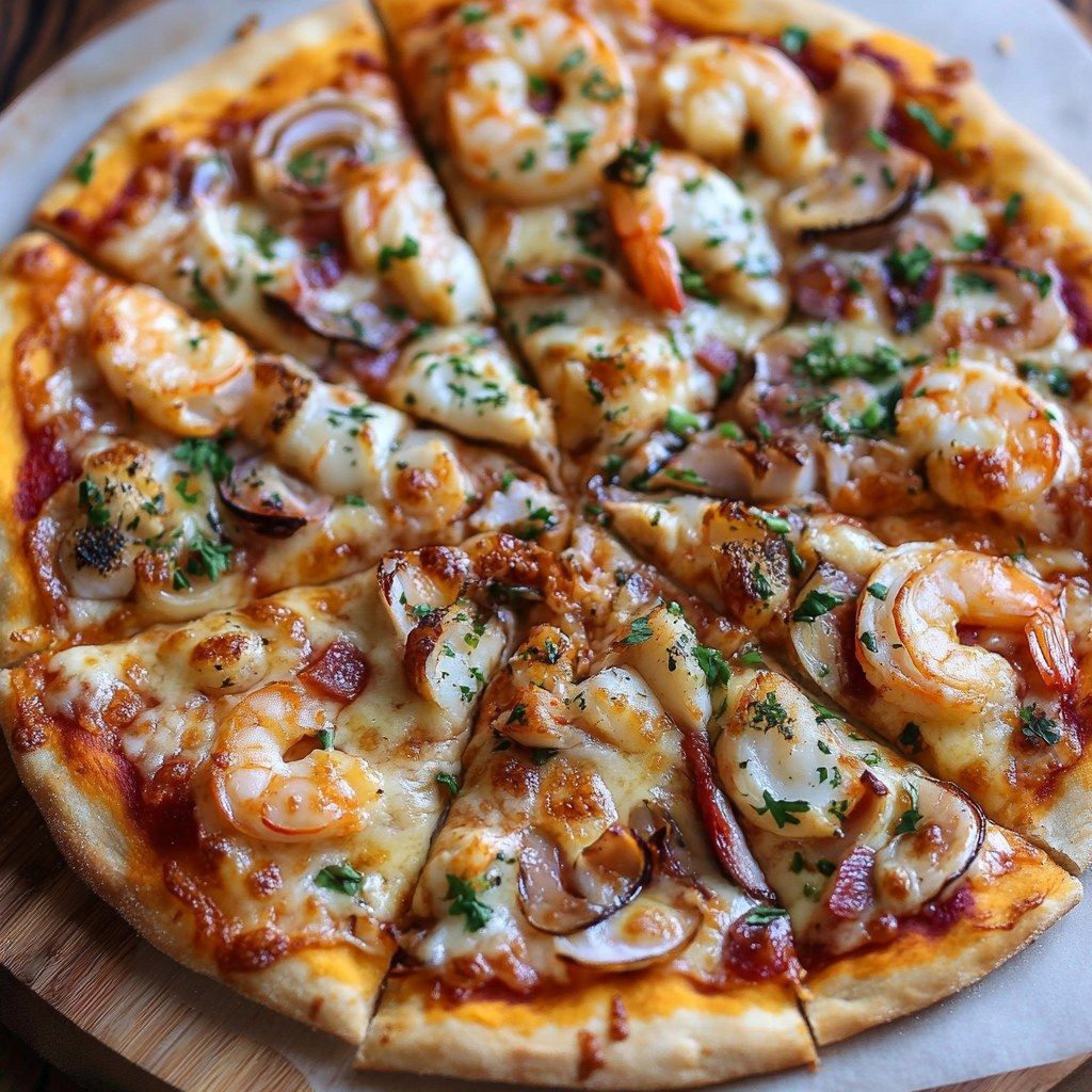 Moroccan Shrimp Pizza