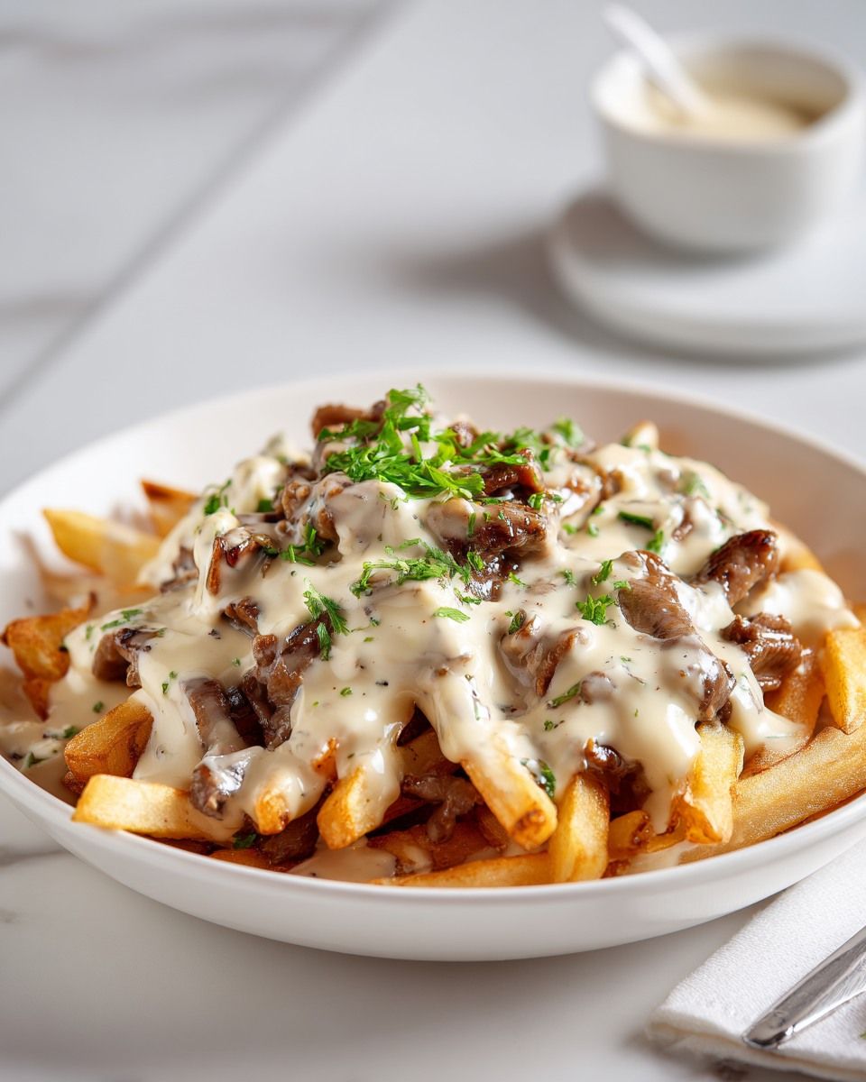 Cheesy Mushroom Fries