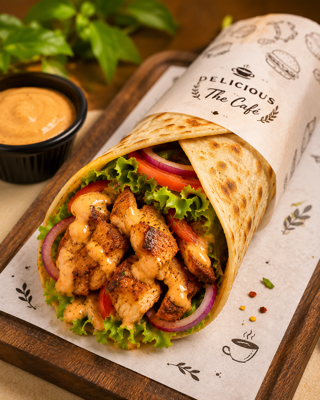 The Café Special Chicken Wrap