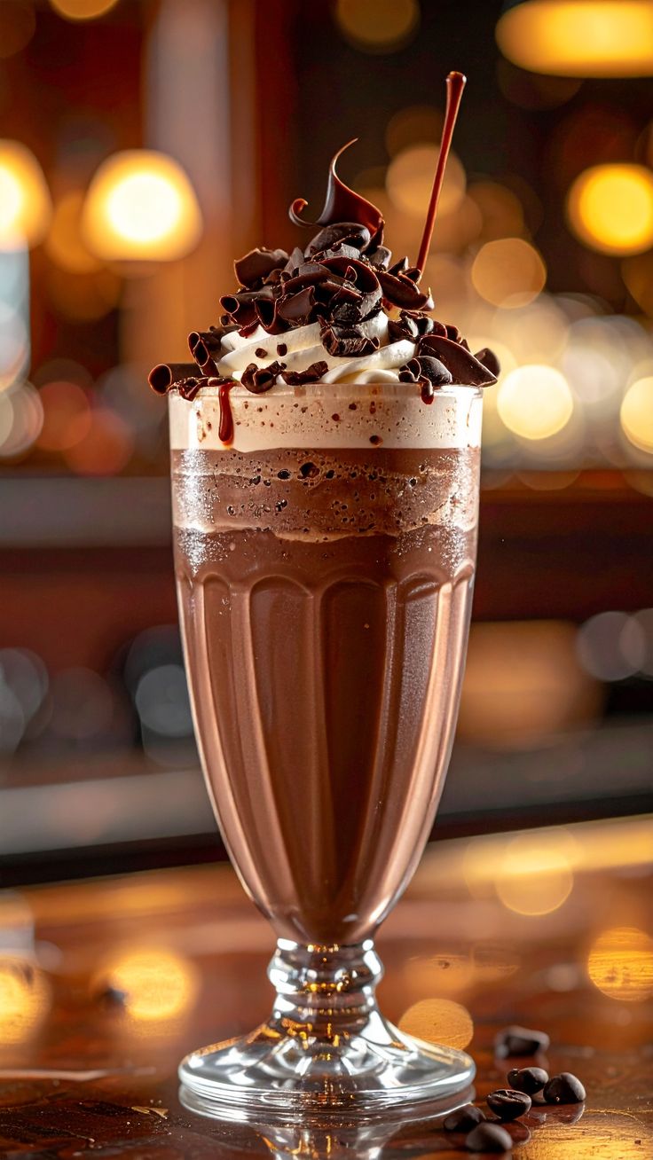Belgian Dark Chocolate Shake (With Icecream)