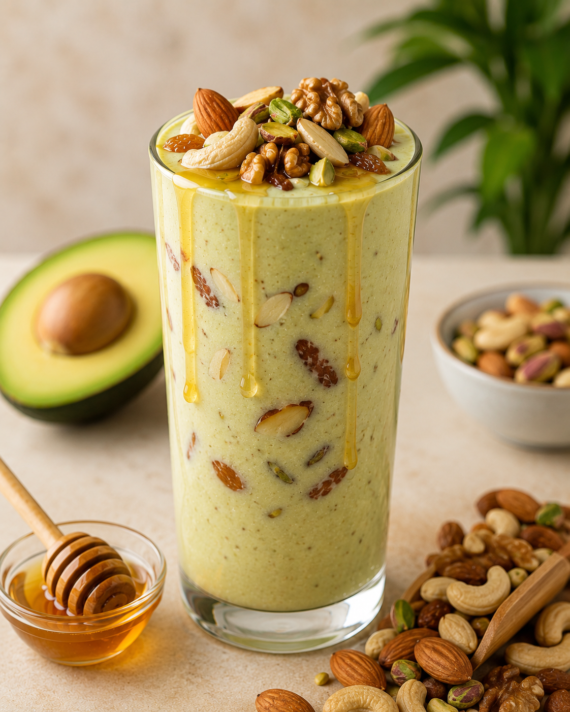 Burj Al-Arab (Dry Fruits+Avocado) (With Honey)