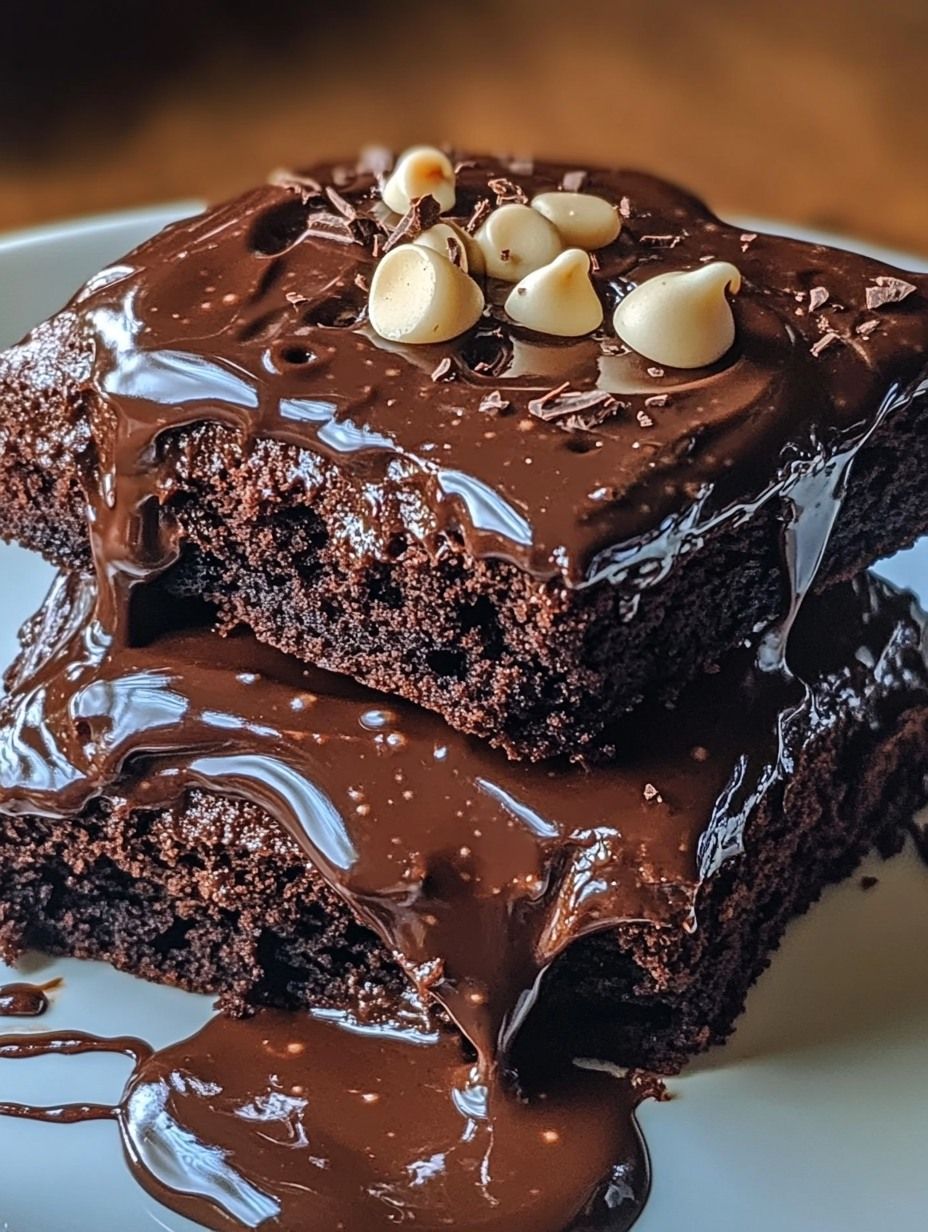 Brownie with Chocolate Sauce (70 g)