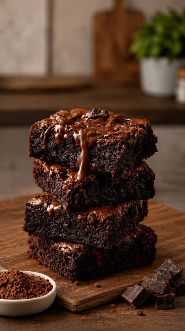Triple Chocolate Filling Brownie