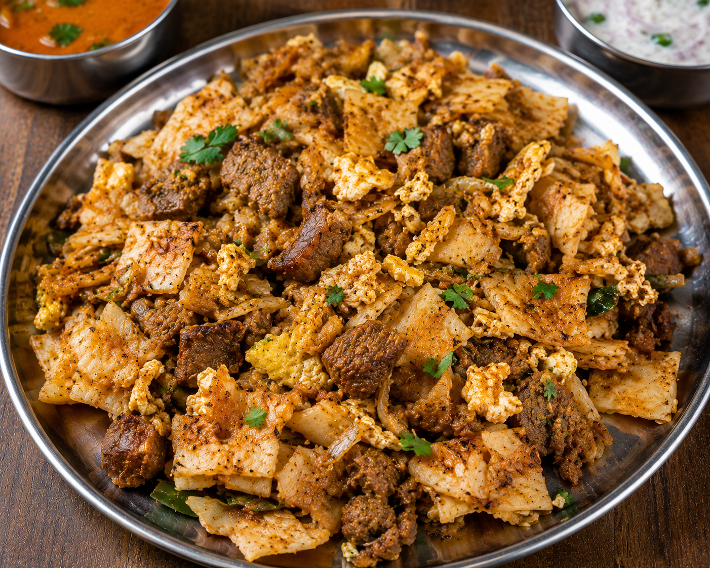 Egg Mutton Parotta