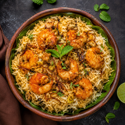 Prawn Kizhi Biriyani