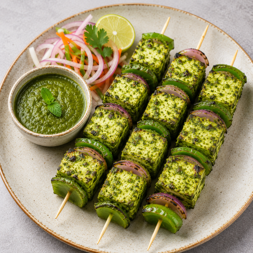 Haryali Paneer Tikka (8 Piece)