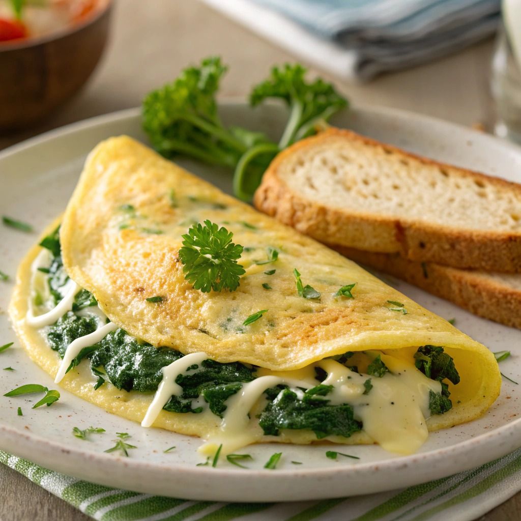 Spinach & Cheese Omelette