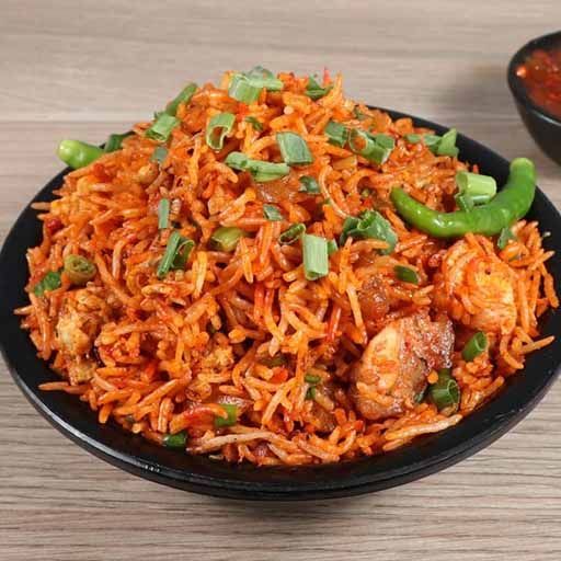 Schezwan Mushroom Fried Rice