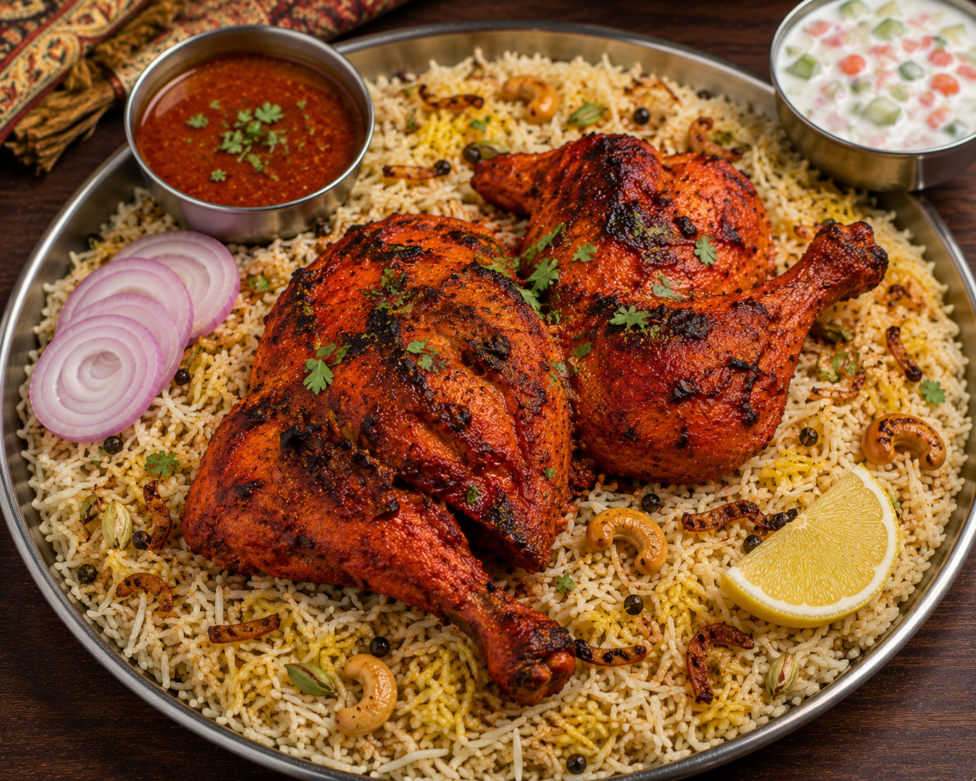BBQ CHICKEN MANDI (Two Person)