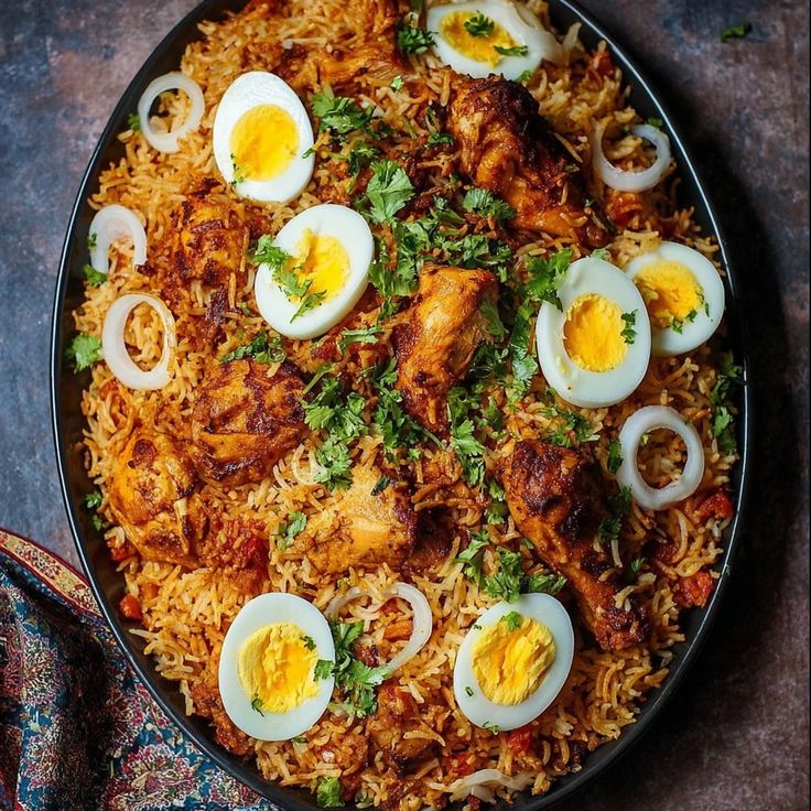 Kolkata Chicken Biriyani (with Aloo & Boiled Egg)