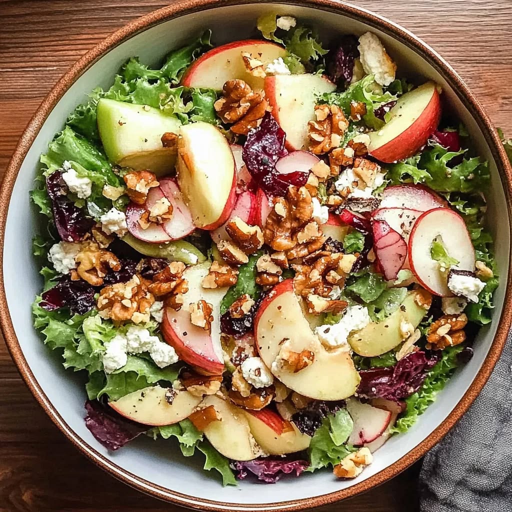 Apple and walnut salad