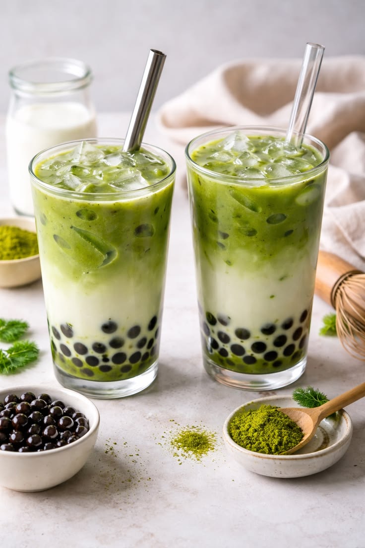Mint Mojito With Boba