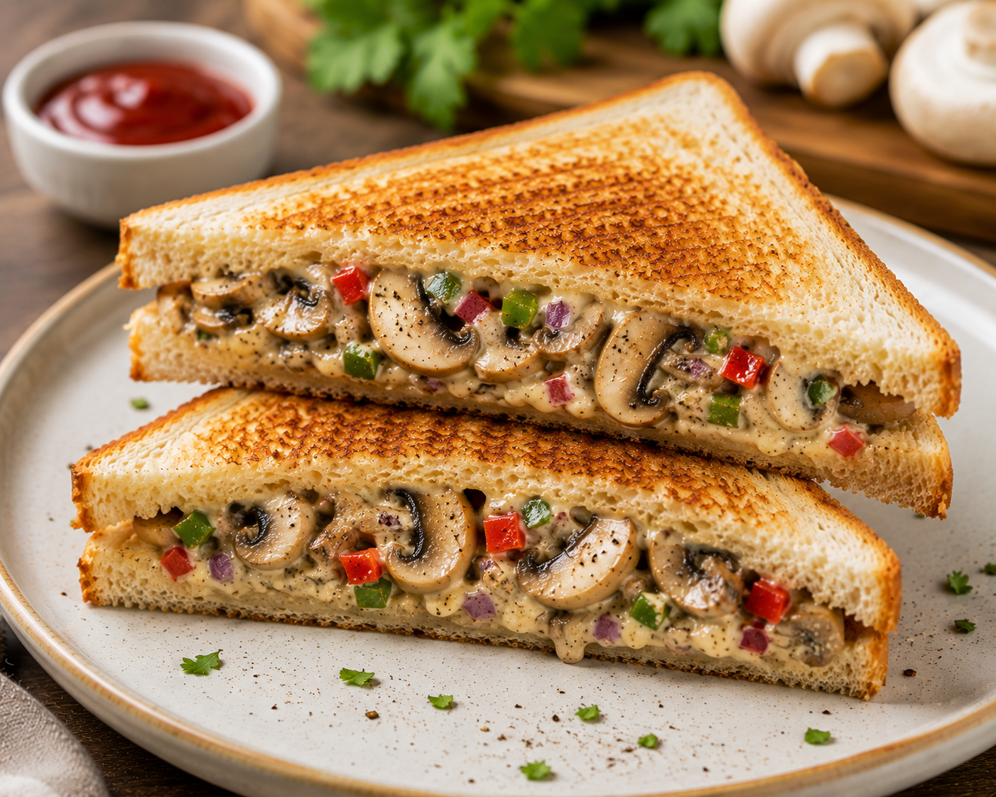 Mushroom Sandwich