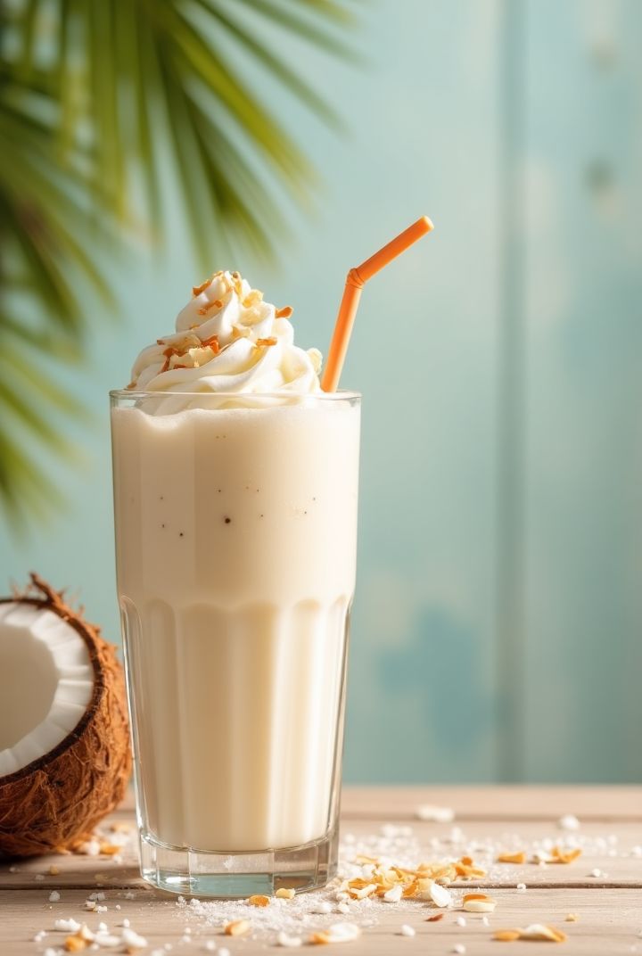 Tender Coconut Milkshake (With Icecream)