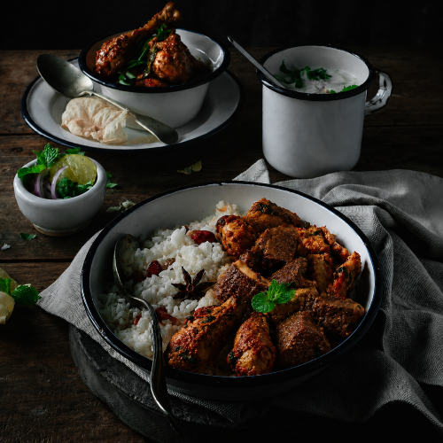 Ghee Rice Combo (with chicken curry)